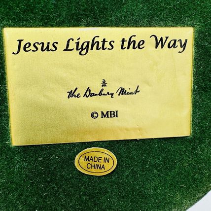Danbury Mint Jesus Light The Way Sculpture Figurine Painted Standing Decor
