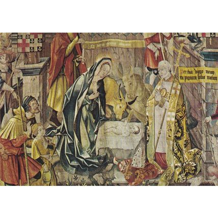 Reims Cathedrale Tapisseries La Nativite France Postcard unused VGC