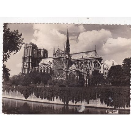 Paris Notre Dame France Postcard posted creased