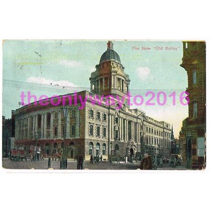 New 'Old' Bailey, London, England, 1909, Postcard