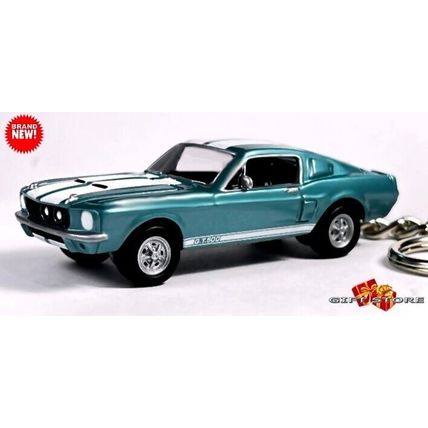 RARE KEYCHAIN BLUE WHITE 67/68 FORD™ SHELBY™ MUSTANG GT500 KR GREAT GIFT