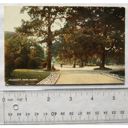 1960 postcard Caldicott Park, Rugby