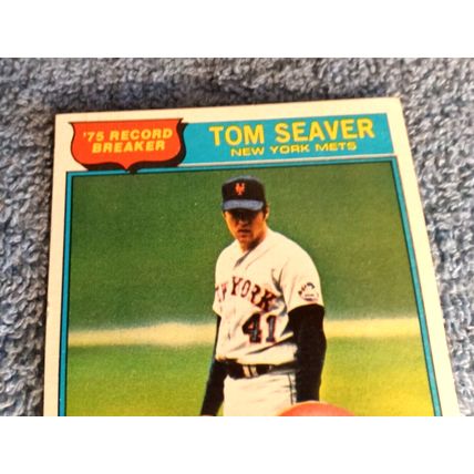 Topps 1976 #5 Tom Seaver New York Mets Pitcher 5.0 Excellent Or Better Condition