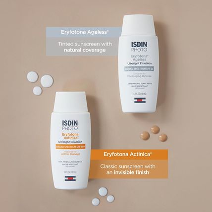ISDIN Eryfotona Ageless Sunscreen Zinc Oxide and 100% Mineral Tinted Sunscreen S