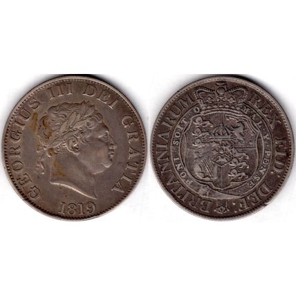 Great Britain. George III. Halfcrown 1819. dy22873