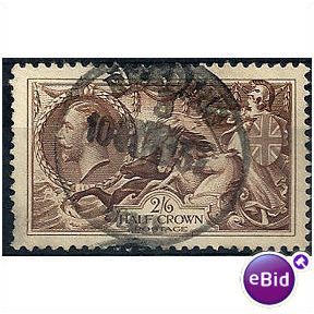 1934 SG450 2/6d Chocolate-Brown Seahorse Fine Used