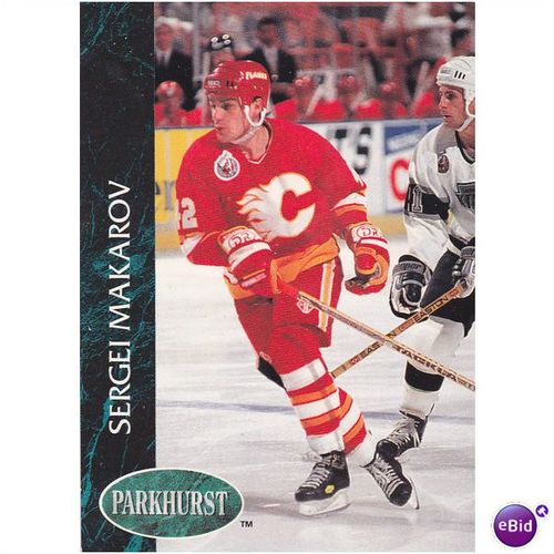 Parkhurst Pro Set Inc NHL Ice Hockey 1993 Sergei Makarov Calgary Flames No. 25