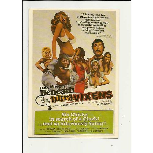 BENEATH THE VALLEY OF THE ULTRAVIXENS Poster Art Postcard by Moviedrome (M46)