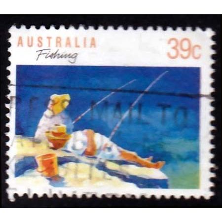Australia 1989 Sport 39c Fishing Used Stamp