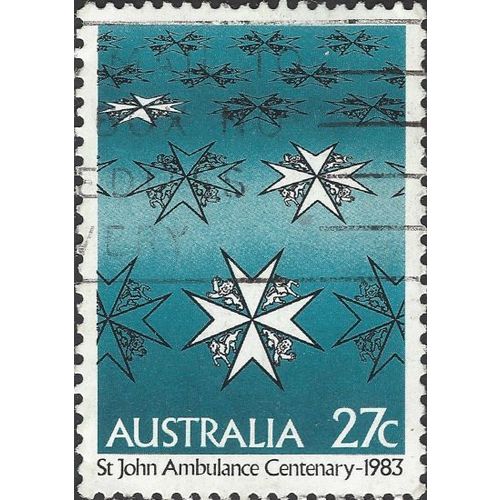 AUSTRALIA, St John's Ambulance Brigade Centenary, blue 1983, 27c, #2