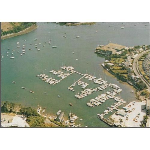 Falmouth, Cornwall - Yacht Marina from air - postcard c.1980s