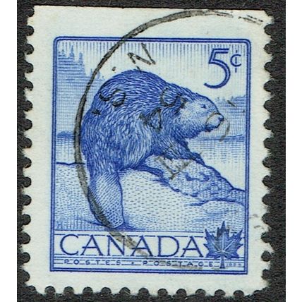 Canada 1954 National Wild Life Week 5c Ultramarine SG473 FU