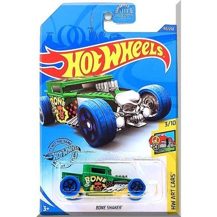 Hot Wheels - Bone Shaker: HW Art Cars #3/10 - #155/250 (2020) *Green Edition*