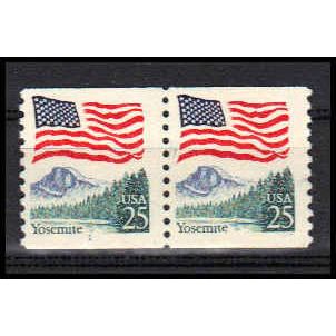 2280 25c U.S. Flag Fine MNH CNP Left 1 PA1069