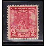 645 2c Valley Forge Just Clears MNH O1180