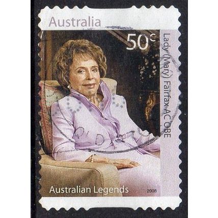 Australia 2008 Aust Legends of Philanthropy - Lady Mary Fairfax 50c s/a Used