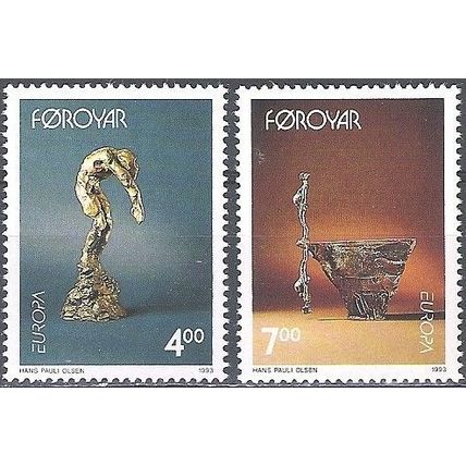 Foroyar 1993 Michel 248 - 249 Neuf ** Cote (2013) 7.00 Euro Europa CEPT Art