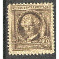 863 10c Samuel Clemens Just Clears MNH GA0077