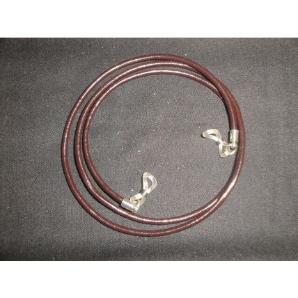 2.5mm chocolate brown leather lanyard cord fit sun reading driving glasses 31''