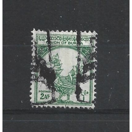 Burma.SG124 2a Hintha (legendary bird) (Green).Fine Used.Jul25e