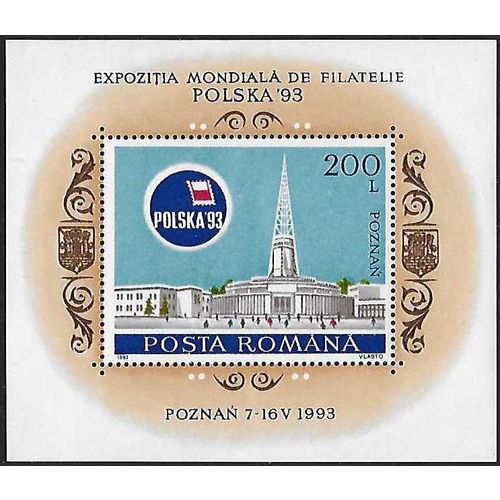 Mi Block 281: Polska '93 International Stamp Exhibition, Poznan.