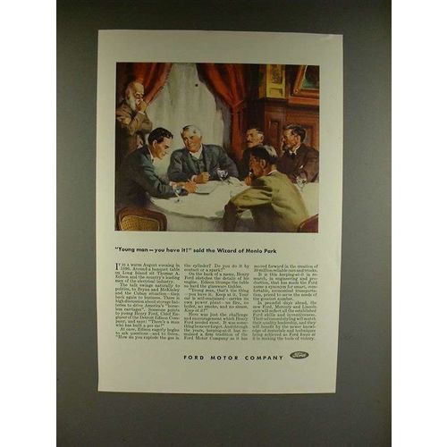 1944 Ford Motor Company Ad - Wizard of Menlo Park