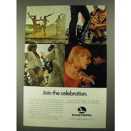 1968 Eastern Airlines Ad - Join the Celebration