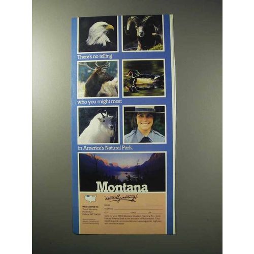 1986 Montana Tourism Ad - America's Natural Park