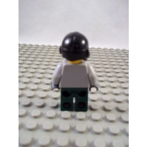 LEGO Minifigure - Sportsman With Black Helmet - Pre-Owned
