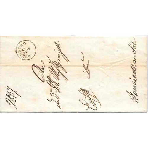 Hungary Stampless 1856, Ödenburg, to Vienna