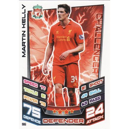 Match Attax 2012/2013 96 Martin Kelly Liverpool
