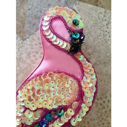 Katherine's Collection at Silver Lake Flamingo Decorated Beaded Embroidered Box