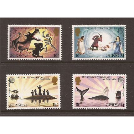 1981 Jersey, Europa, Folklore, NH Mint Set of Stamps, SG 275-8