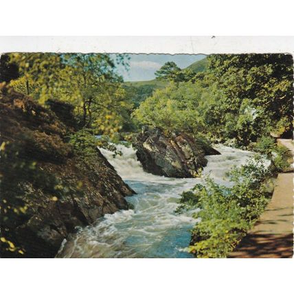 Falls of Leny Callander Valentines Postcard unused VGC