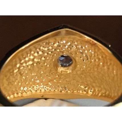 Man's Ring 18K HGE Gold Plate with Accent #380 USA Seller