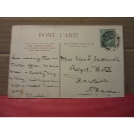 THE ROYAL EXCHANGE, LONDON . used antique postcard. 1904 pm woodbury series =