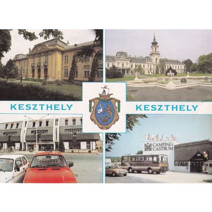 Camping Castrum Keszthely Hotel Coach Shops Budapest Postcard