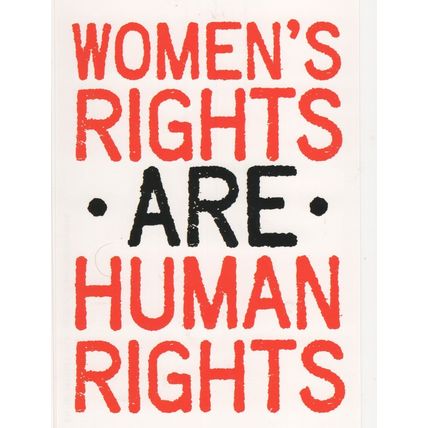 Womens Rights Are Human Rights Equality Politics Campaign Postcard