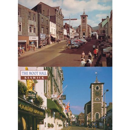 Boots The Chemists Natwest Bank 2x Keswick Cumbria High St Postcard s