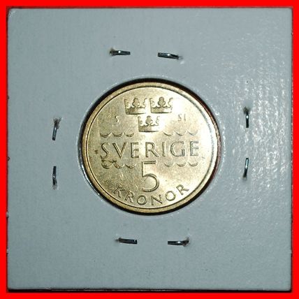 NETHERLANDS: SWEDEN ★ 5 CROWNS 2016 MINT LUSTRE! IN HOLDER!★LOW START★NO RESERVE