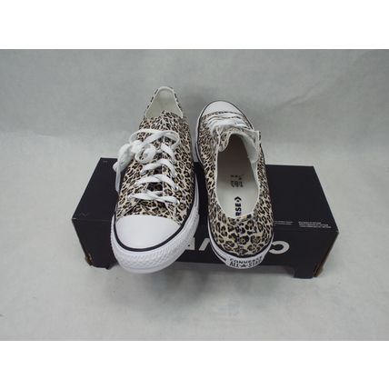 New Mens 13 Converse CTAS OX Leopard Chetah Brown Tan Shoes MSRP$85 166260F