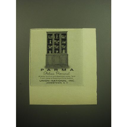 1958 Union-National Parma Furniture Advertisement - China Cabinet