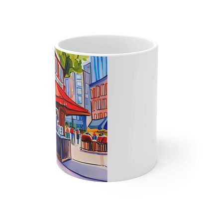 At the Cafe Vancouver British Columbia #33 Mug Ceramic Coffee Mug 11oz