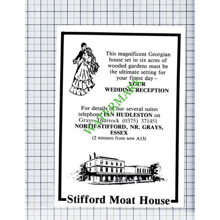 Stifford Moat House Essex Ian Hudleston Small Advert - 1986 Cutting