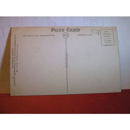 TOLLGATE, LEAS & LOWER SANDGATE ROAD, FOLKESTONE, KENT unused antique postcard =