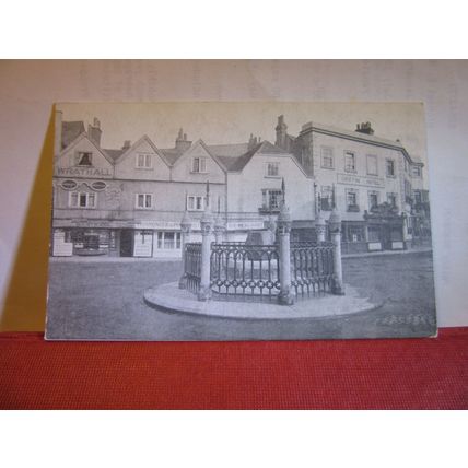 CORONATION STONE, KINGSTON UPON THAMES Surrey unused souvenir antique postcard =