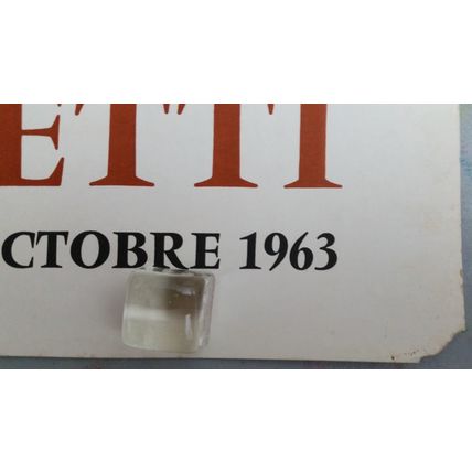 ED RIGHETTI, GALERIE DE PARIS, 1963. FRENCH LITHOGRAPHIC EXHIBITION POSTER.
