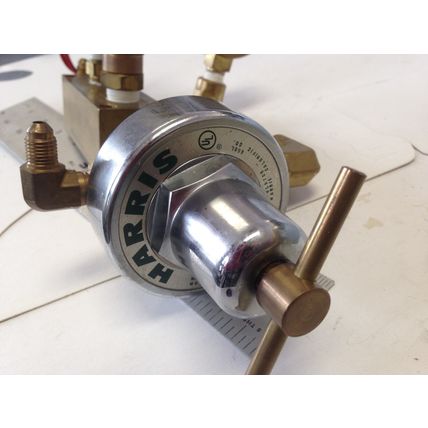 new HARRIS 47-50 CR ACETELENE GAS REGULATOR PRESSURE ASSEMBLY 481-0012 A,DK