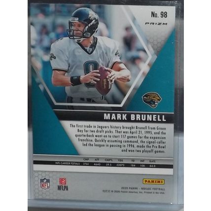 2020 Panini Mosaic MARK BRUNELL (Jaguars) Pink Camo Prizm #98