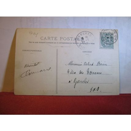CHATEAU DE MOUSSON. PONT-A-MOUSSON. FRANCE used antique postcard 1908 pm =